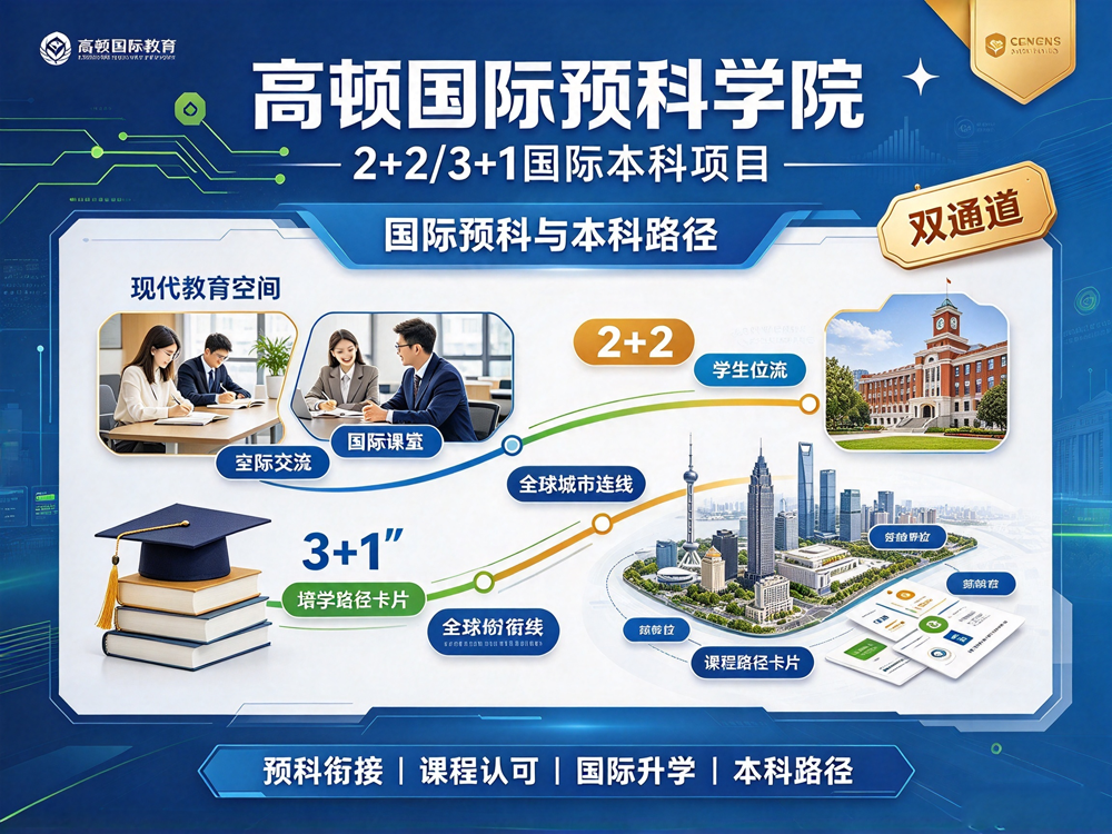 高顿国际预科学院2+2/3+1国际本科项目
